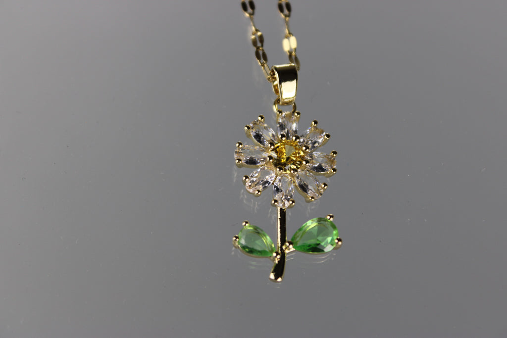 Golden Sunflower Necklace