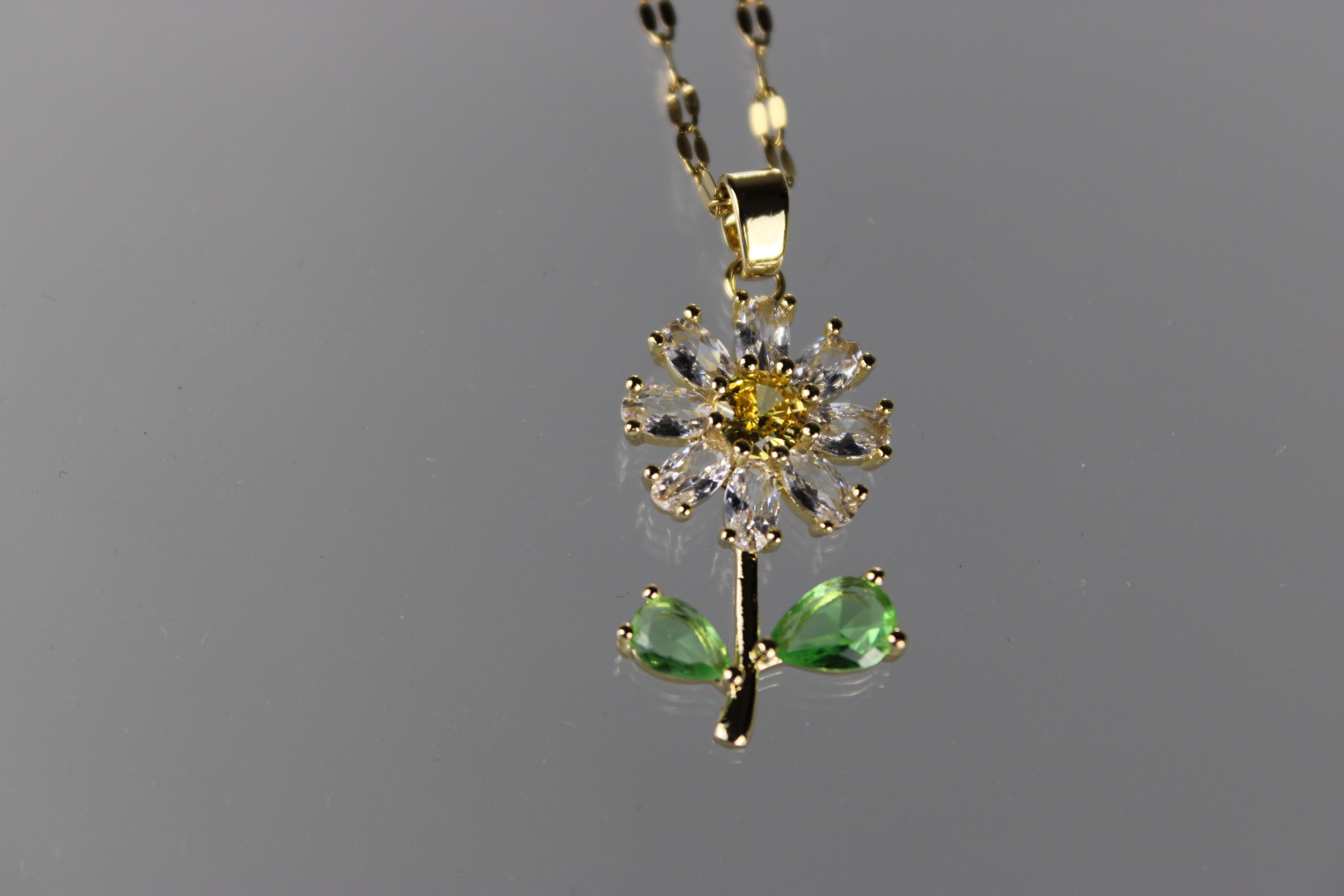 Golden Sunflower Necklace