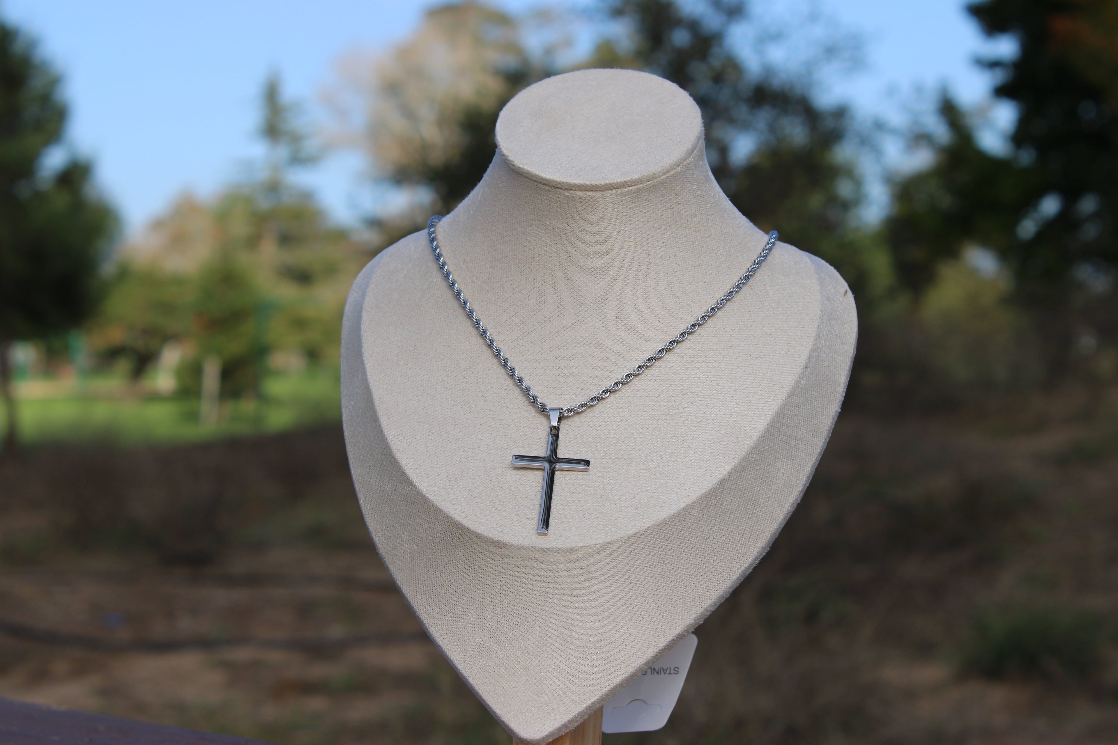 Steel Faith Necklace