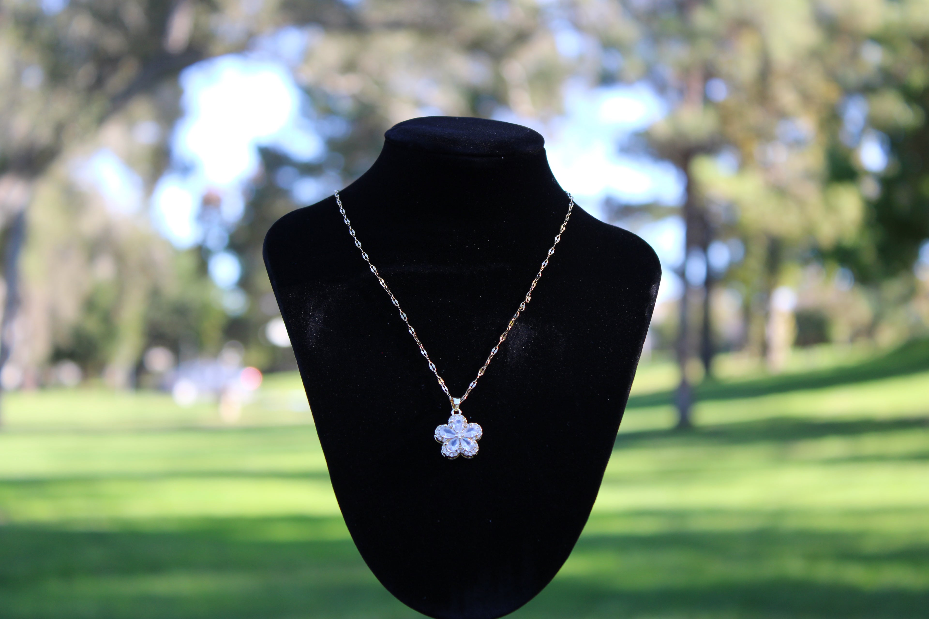 Crystal Clover Necklace
