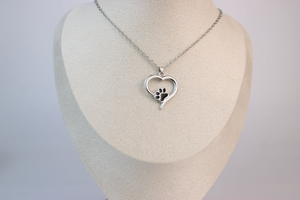 Paw in My Heart Necklace